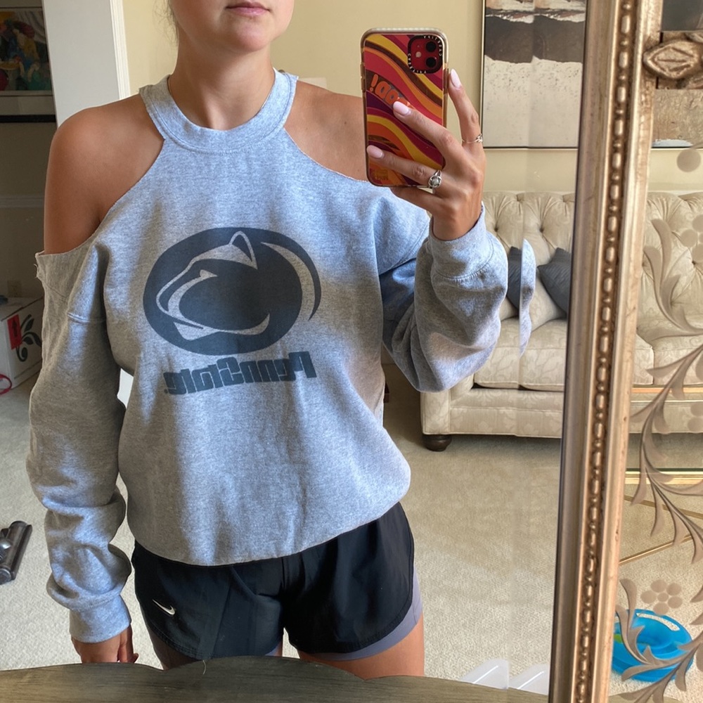 Penn State custom cutout crewneck